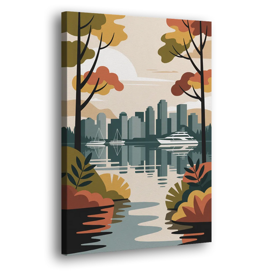 Stanley Park Seawall Side - Canvas Wall Art
