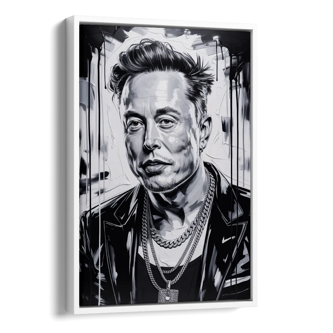 Star Light 2.0 Side - White Canvas Wall Art