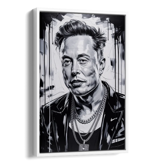 Star Light 2.0 Side - White Canvas Wall Art