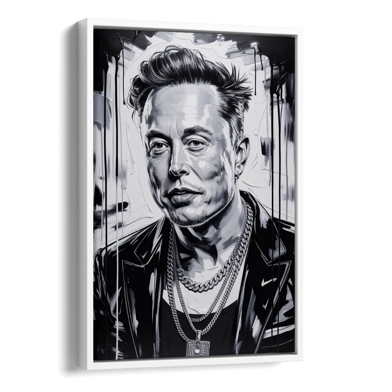 Star Light 2.0 Side - White Canvas Wall Art