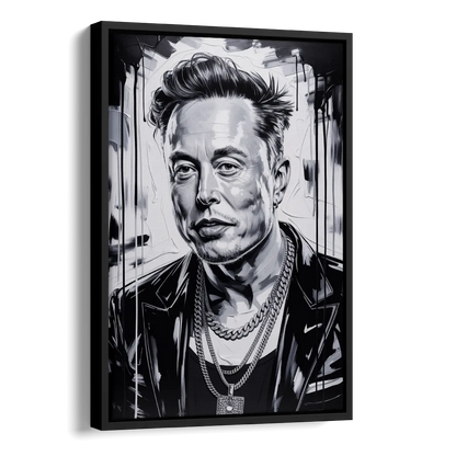 Star Light 2.0 Side - Black Canvas Wall Art