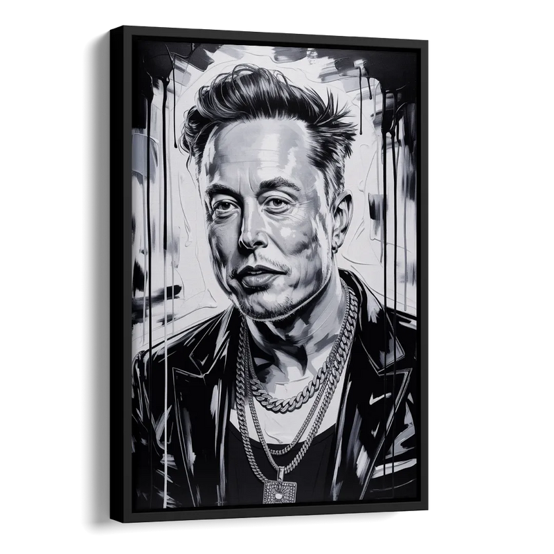 Star Light 2.0 Side - Black Canvas Wall Art