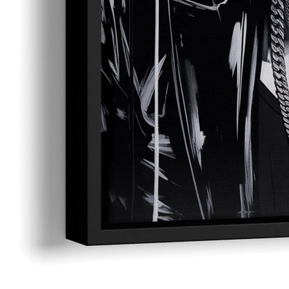 Star Light 2.0 - Close-Up Black Frame Canvas