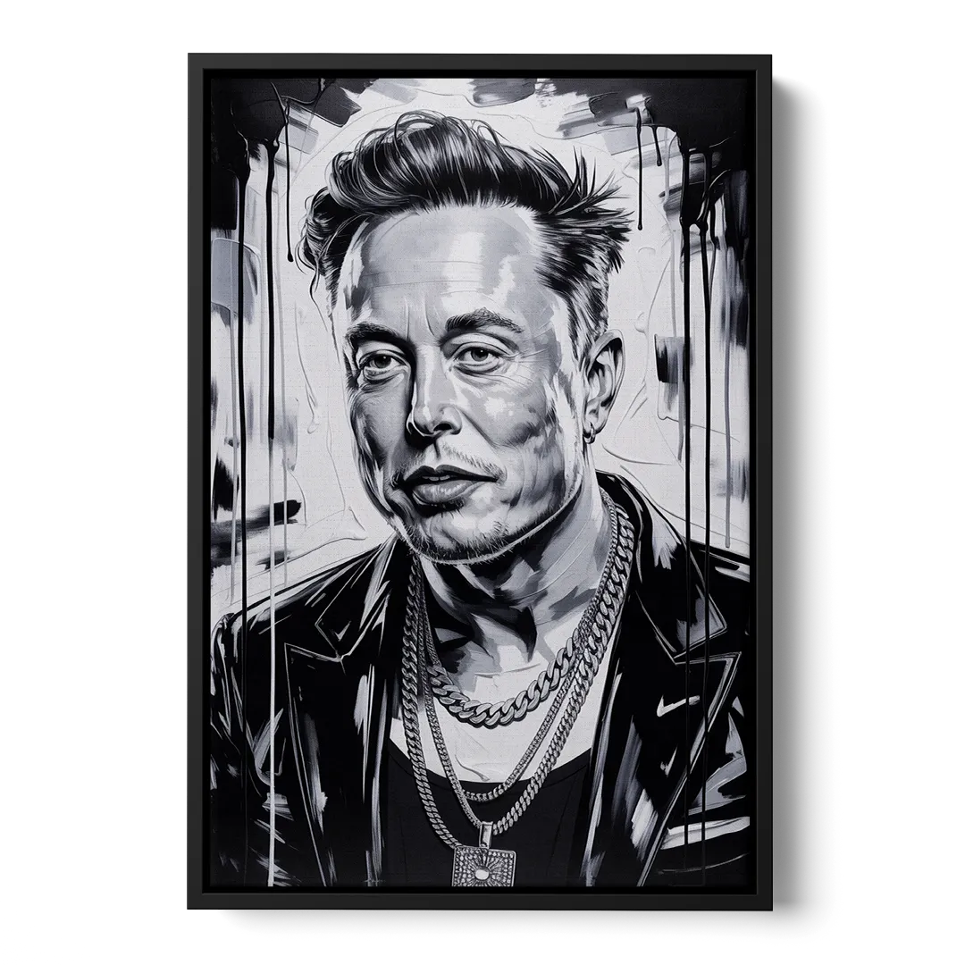 Star Light 2.0 Front - Black Canvas Wall Art