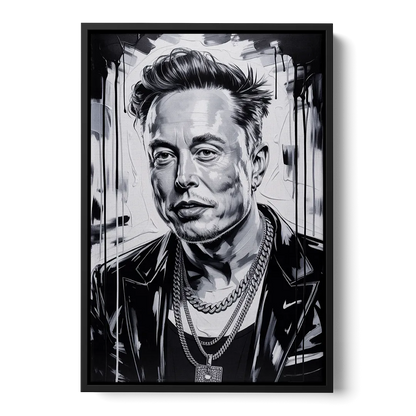 Star Light 2.0 Front - Black Canvas Wall Art