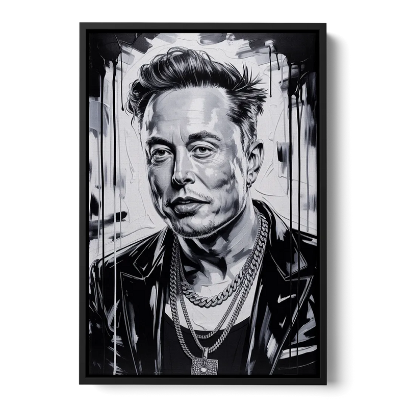 Star Light 2.0 Front - Black Canvas Wall Art