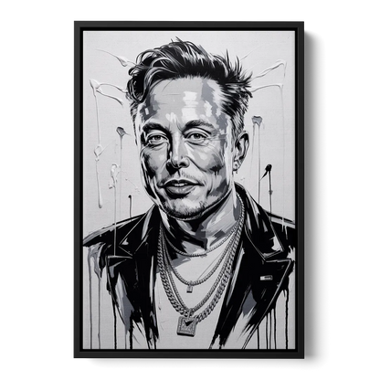 Star Light Front - Black Canvas Wall Art