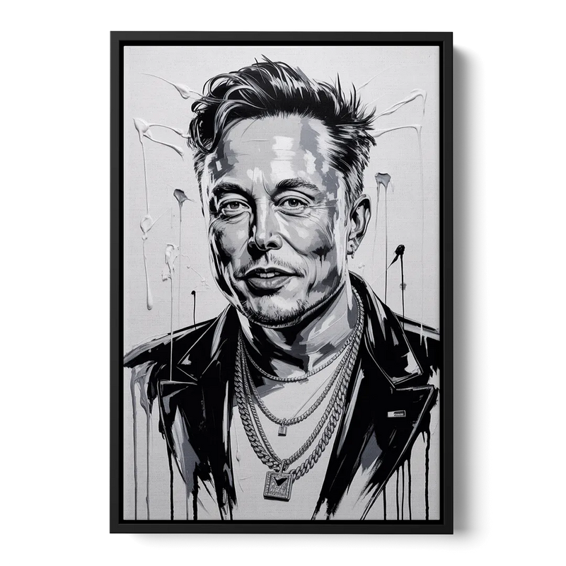 Star Light Front - Black Canvas Wall Art