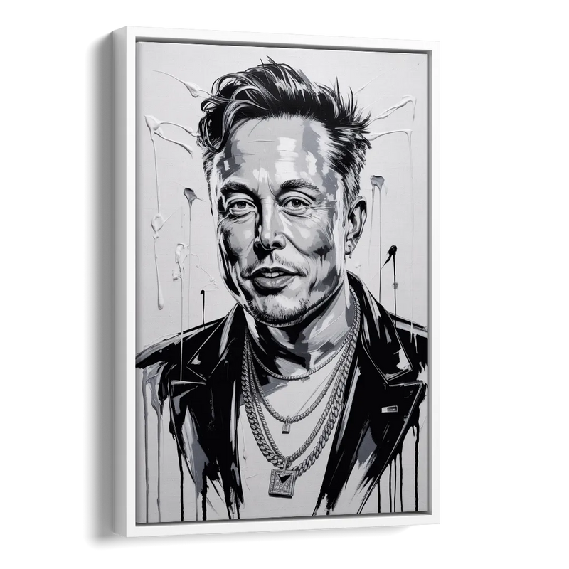 Star Light Side - White Canvas Wall Art