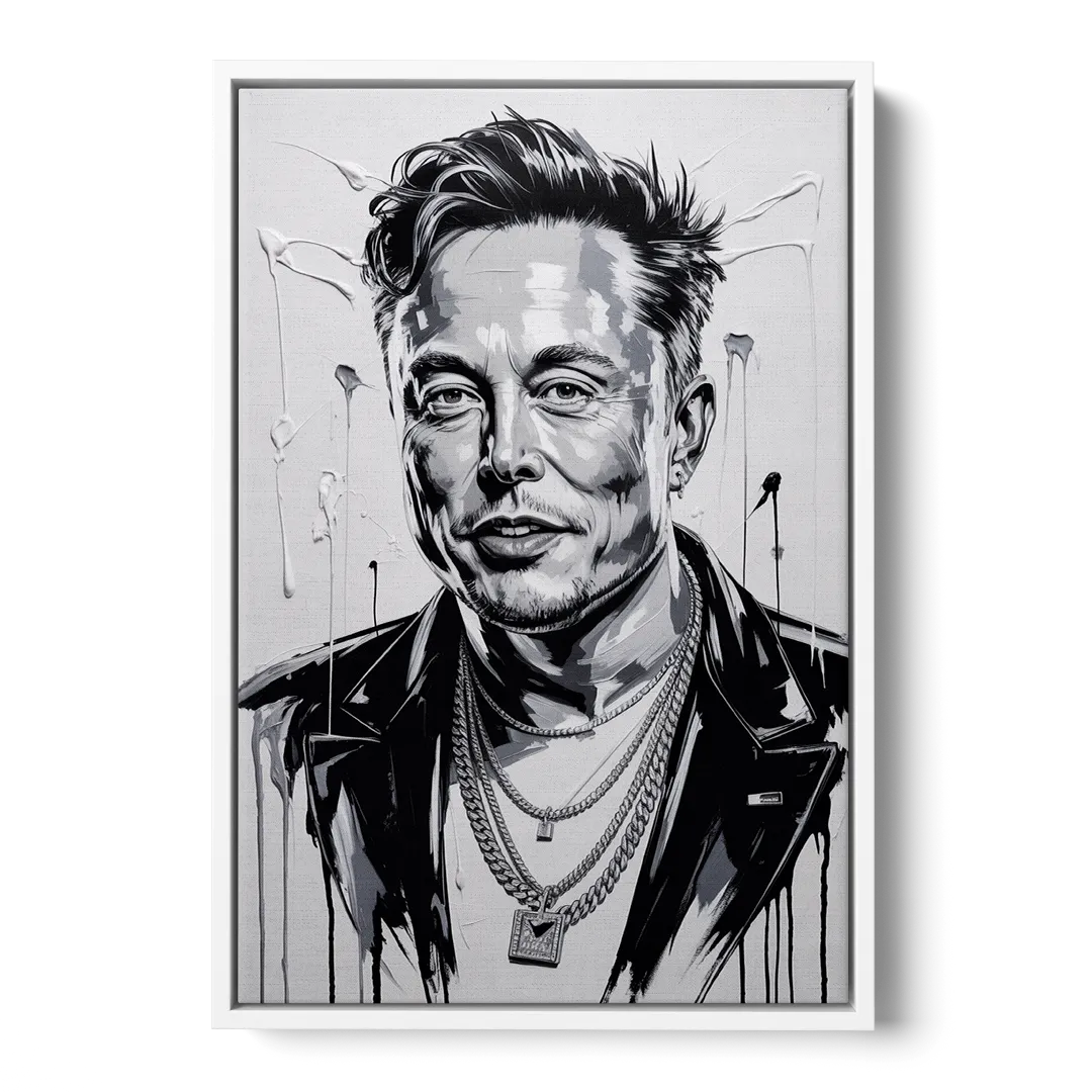 Star Light Front - White Canvas Wall Art