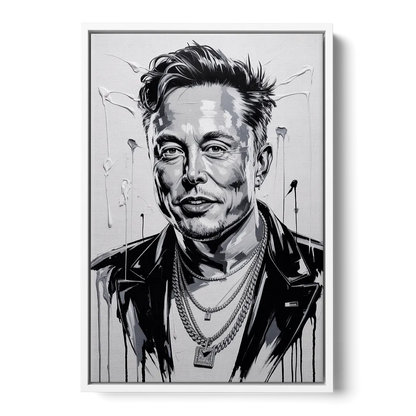 Star Light Front - White Canvas Wall Art