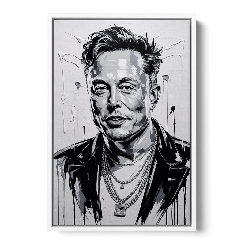 Star Light Front - White Canvas Wall Art