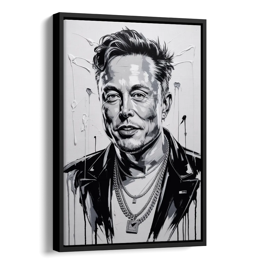 Star Light Side - Black Canvas Wall Art