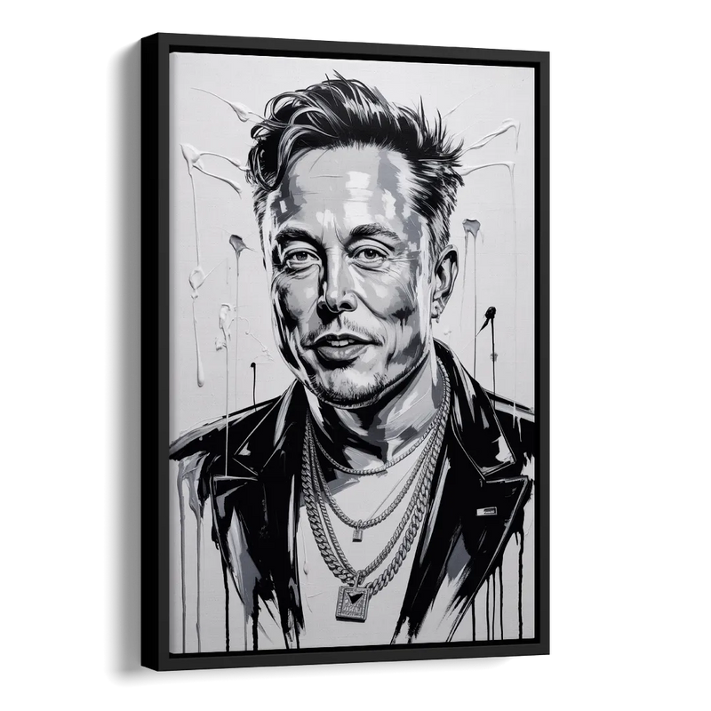 Star Light Side - Black Canvas Wall Art