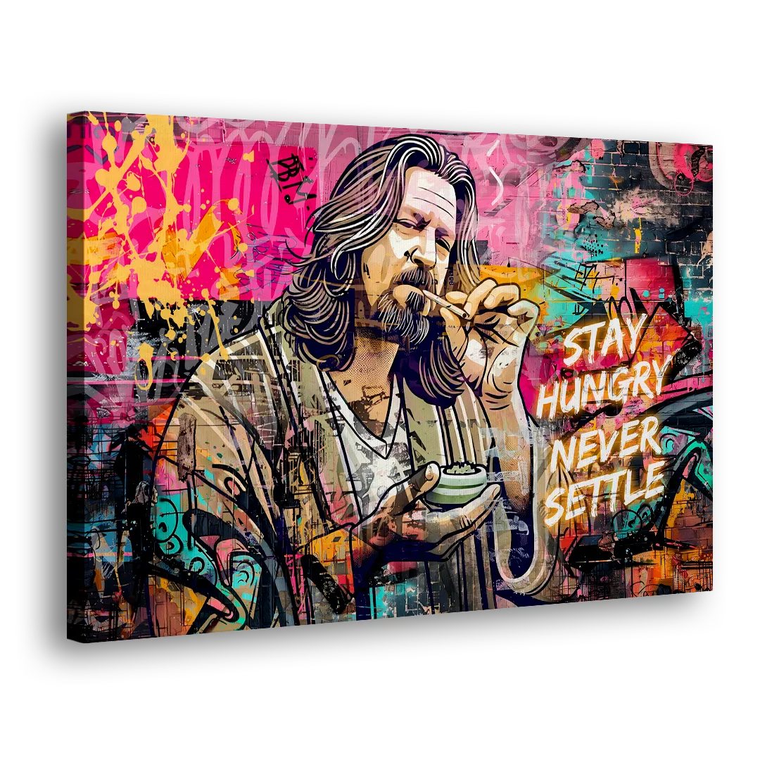 Stay Hungry Never Settle Side - Canvas Wall Art