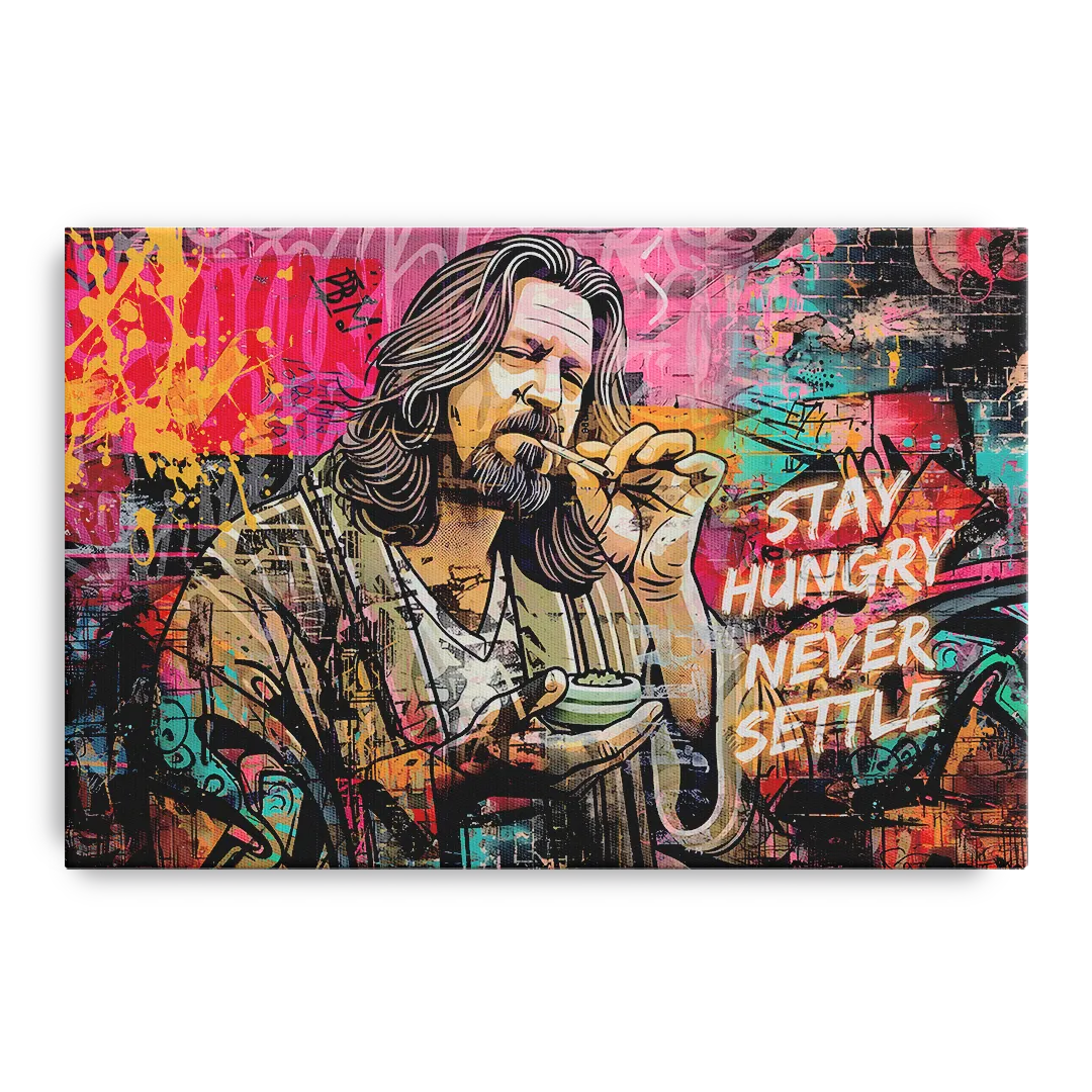 Stay Hungry Never Settle Front - Canvas Wall Art