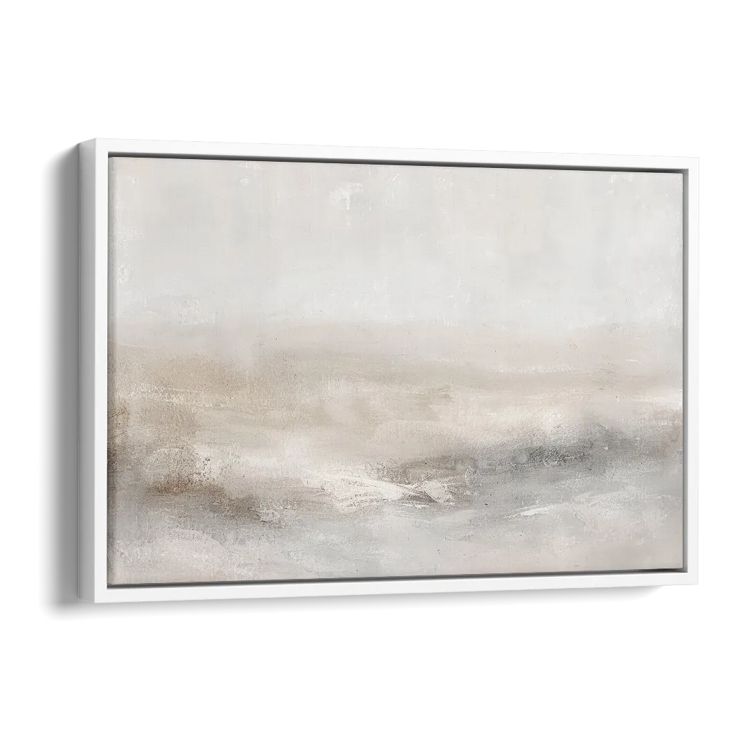 Stillness in Motion Side - White Canvas Wall Art