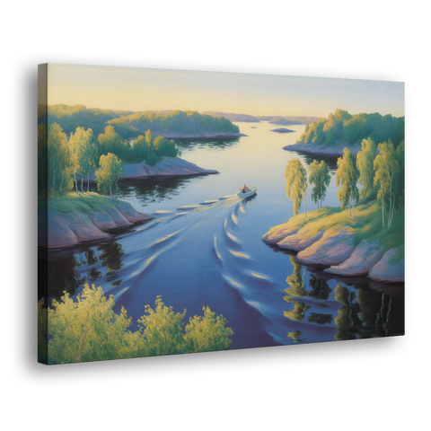 Stockholm Archipelago - Canvas Wall Art - Side