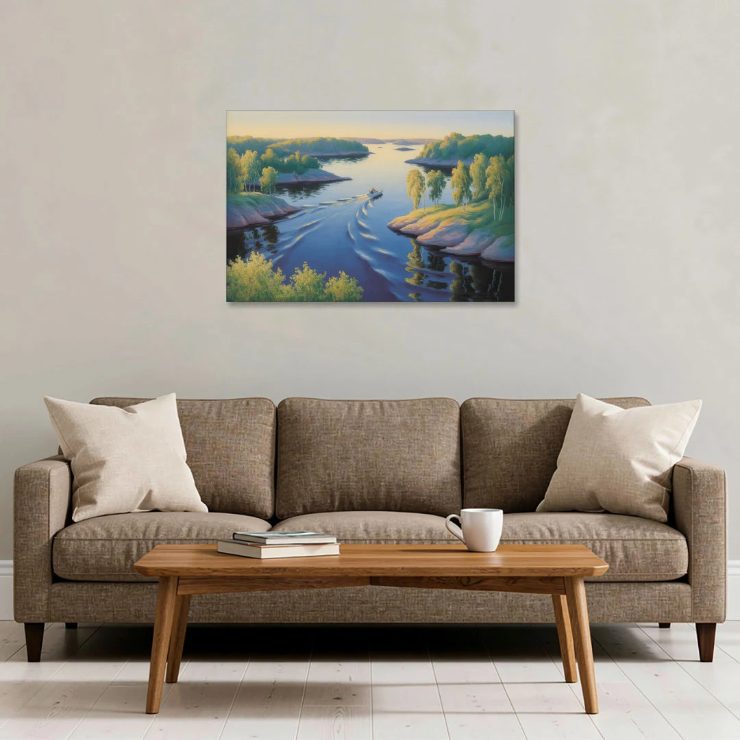 Stockholm Archipelago - Canvas Wall Art - Sofa - 36x24