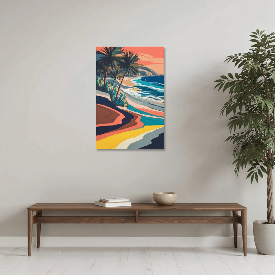 Stone Island Palm Coast - Canvas Wall Art - Coffee Table - 24x36