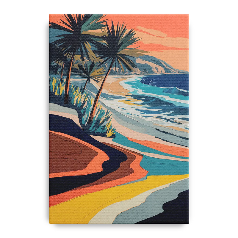 Stone Island Palm Coast Front - Canvas Wall Art