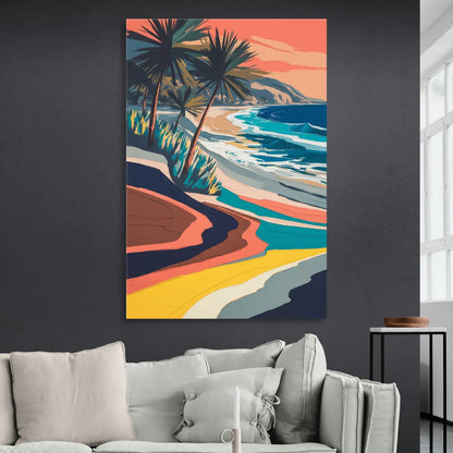 Stone Island Palm Coast Sitting Room - Canvas Wall Art