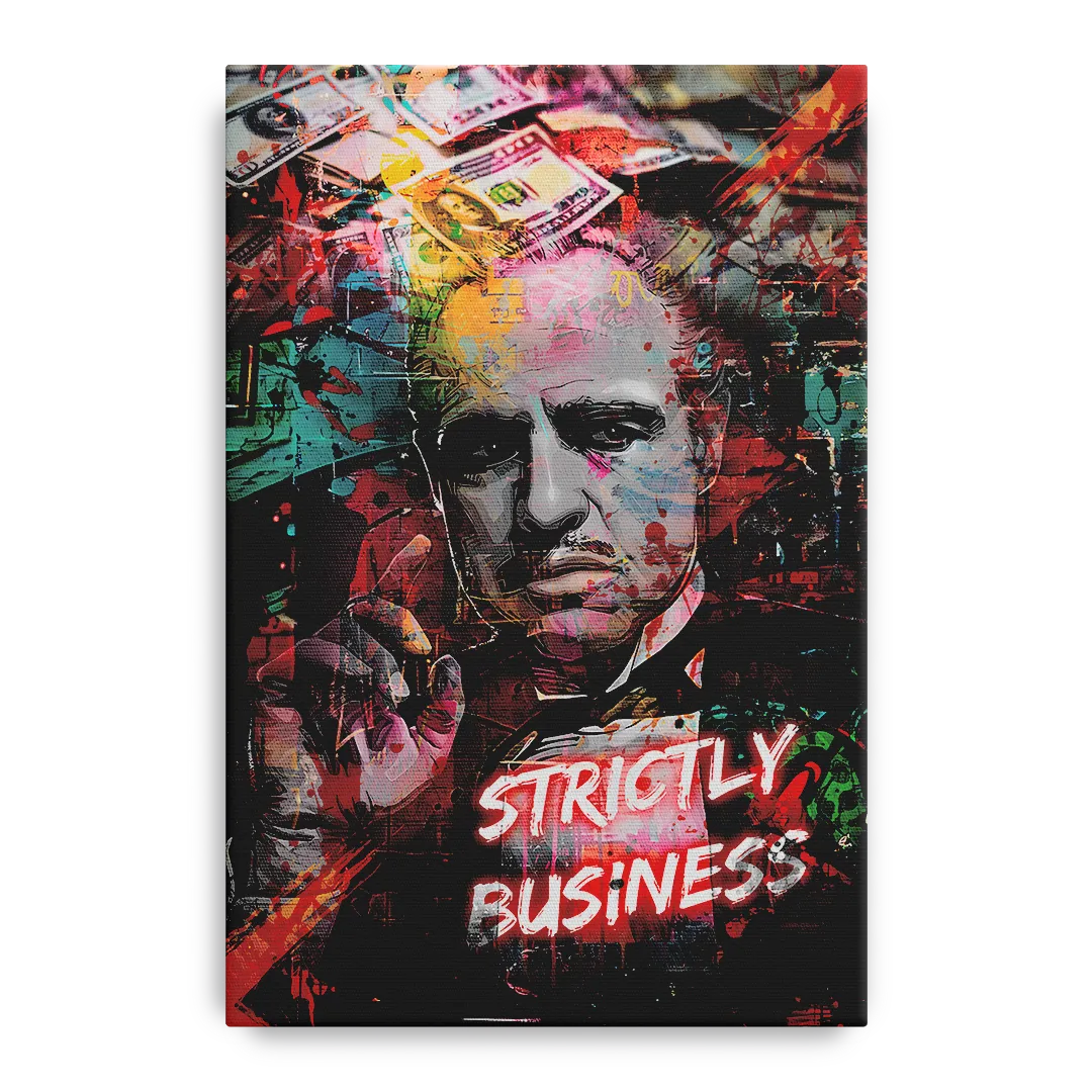 Strictly Business Front - Canvas Wall Art