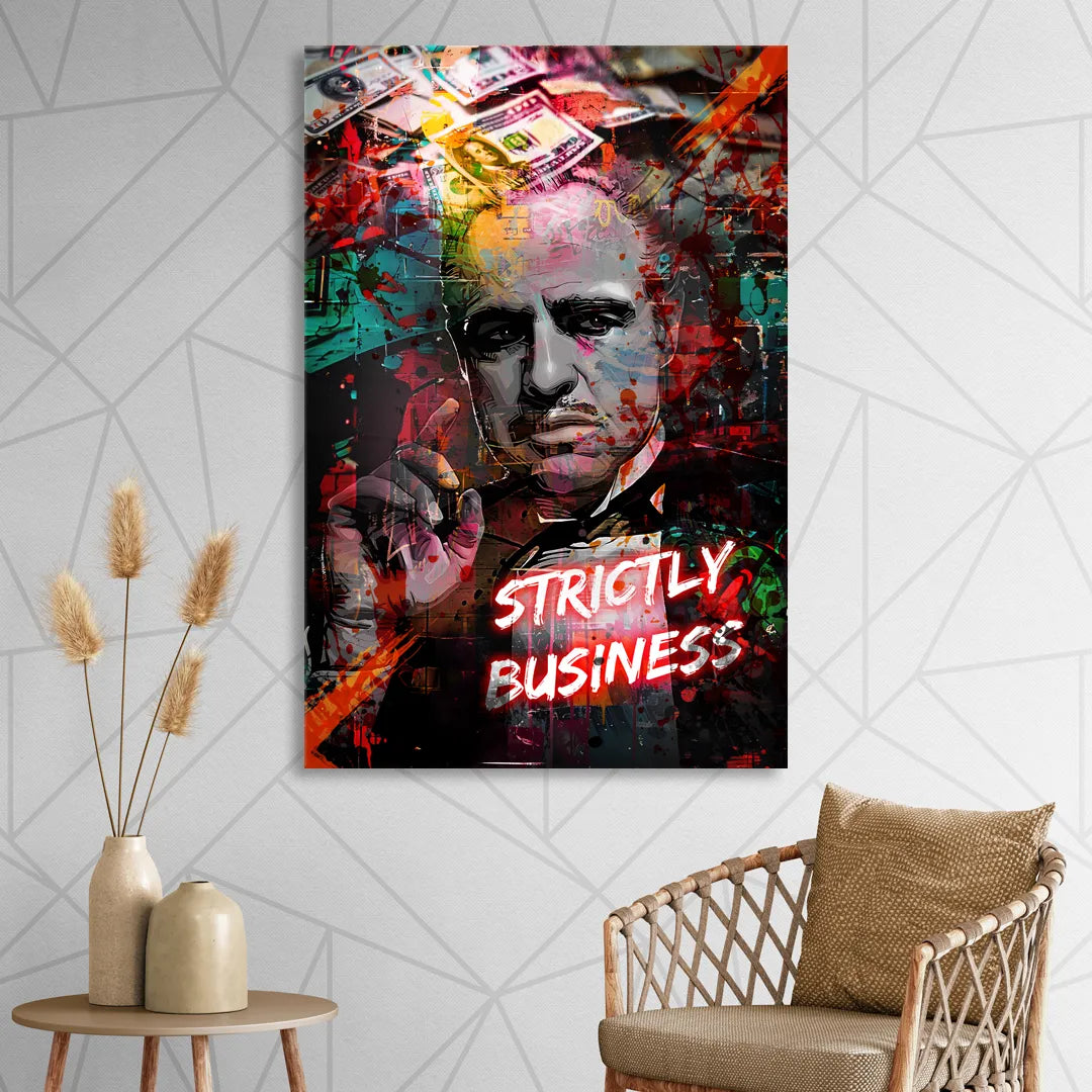 Strictly Business Living Room - Canvas Wall Art