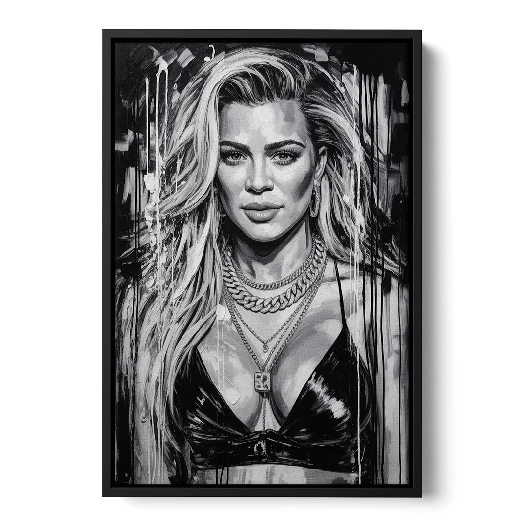 Strong Soul Front - Black Canvas Wall Art