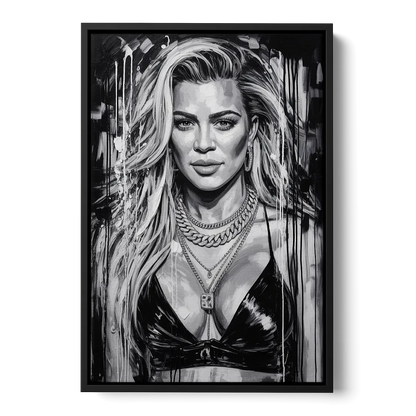 Strong Soul Front - Black Canvas Wall Art