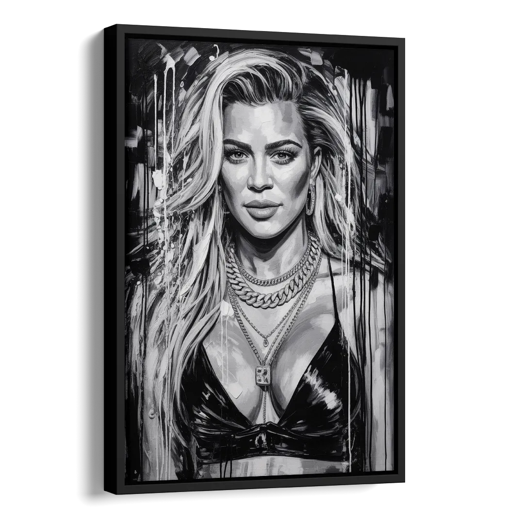 Strong Soul Side - Black Canvas Wall Art