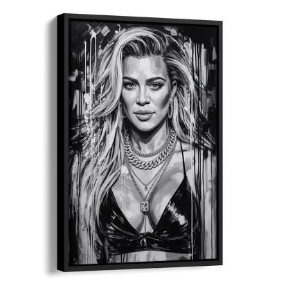 Strong Soul Side - Black Canvas Wall Art