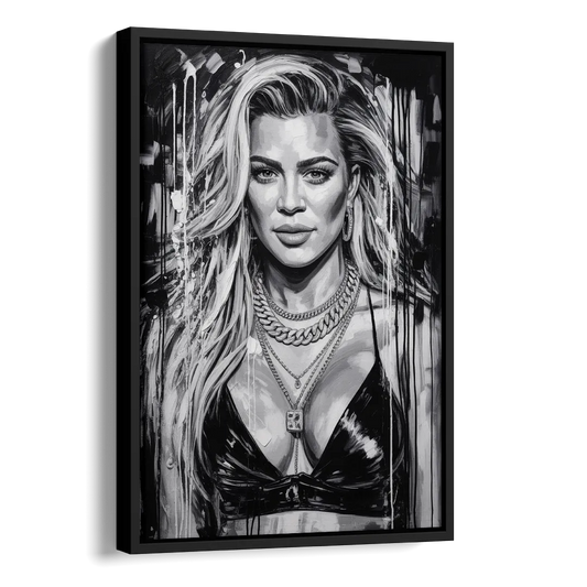 Strong Soul Side - Black Canvas Wall Art