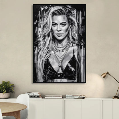 Strong Soul Living Room - Black Canvas Wall Art