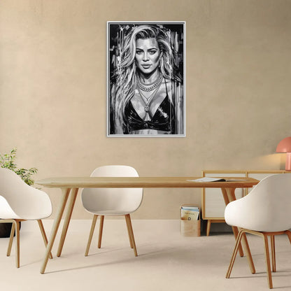Strong Soul - Living Room White Frame Canvas