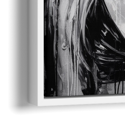 Strong Soul - Close-Up White Frame Canvas
