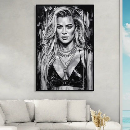 Strong Soul Sitting Room - Black Canvas Wall Art