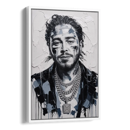 Sunflower Side - White Canvas Wall Art