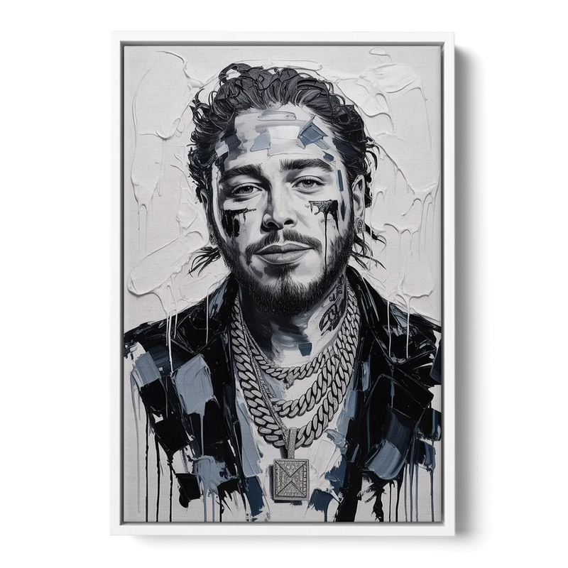 Sunflower Front - White Canvas Wall Art