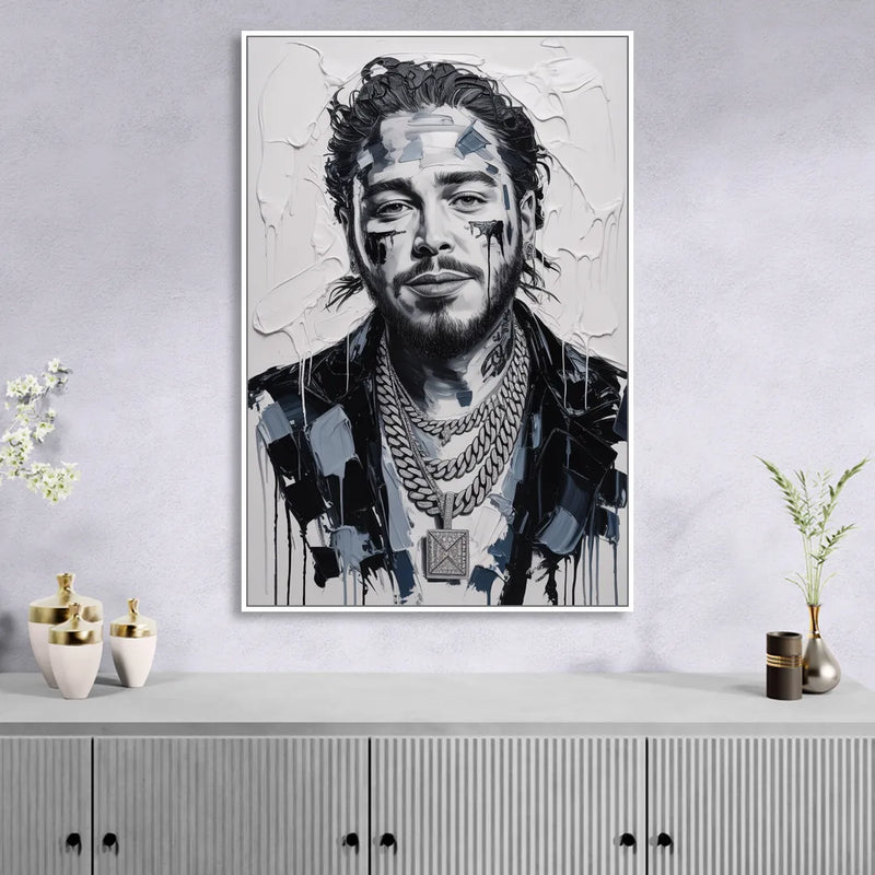 Sunflower Sitting Room - White Canvas Wall Art