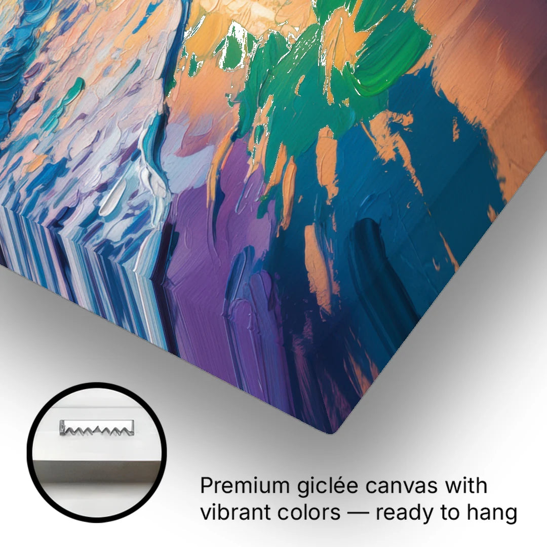 Sunset Beach Vancouver - Canvas Wall Art - Gallery Wrap Corner
