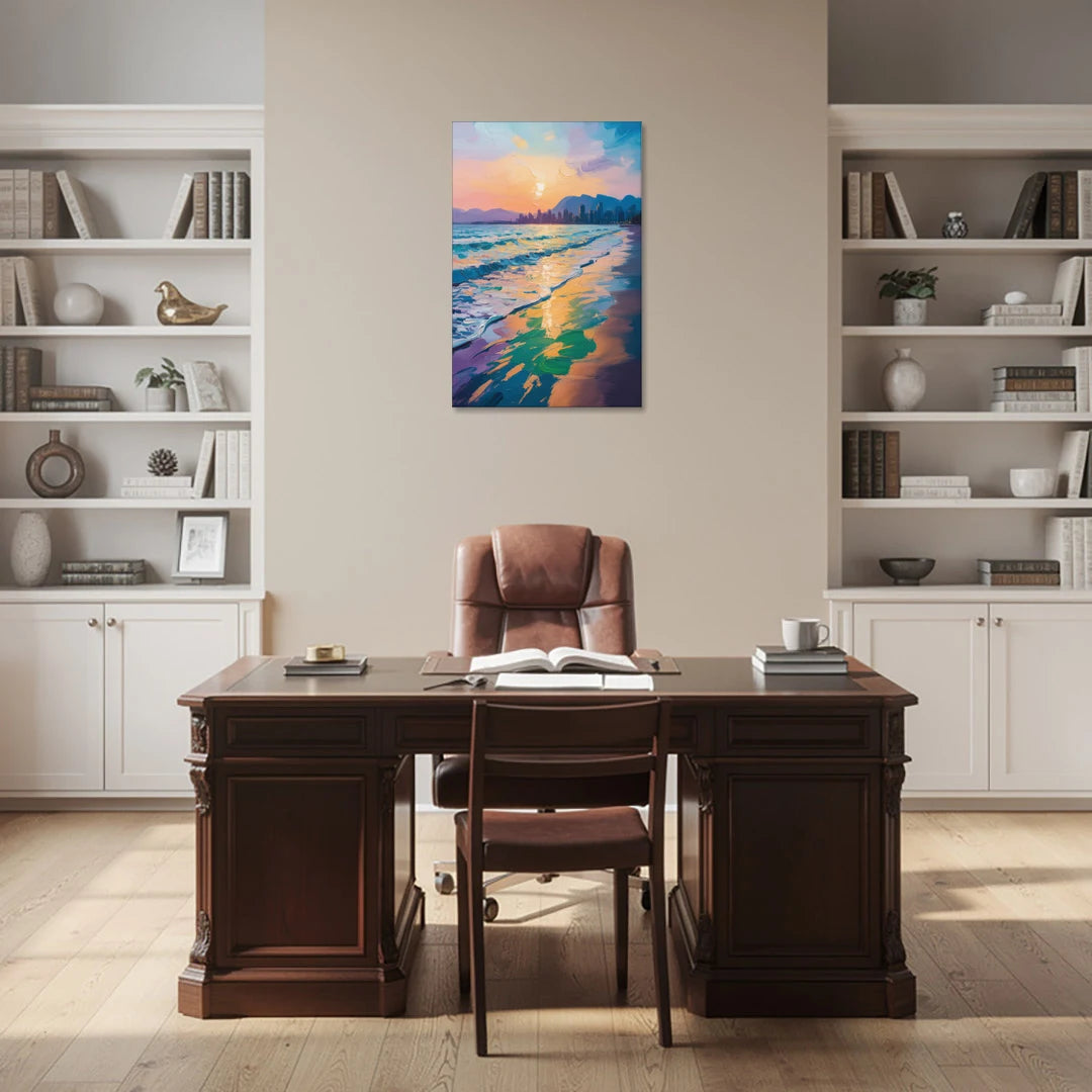 Sunset Beach Vancouver - Canvas Wall Art - Office - 24x36