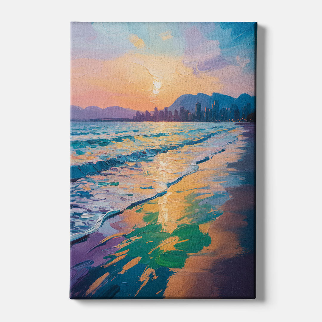 Sunset Beach Vancouver - Canvas Wall Art