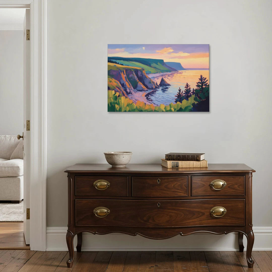 Sunset Over Cape Breton - Canvas Wall Art - Coffee Table - 36x24