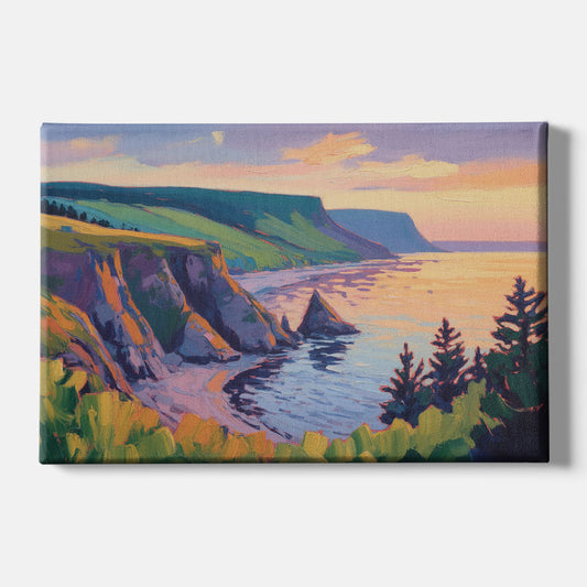 Sunset Over Cape Breton - Canvas Wall Art