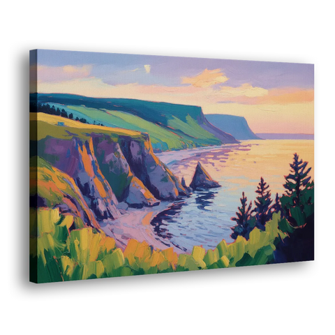 Sunset Over Cape Breton - Canvas Wall Art