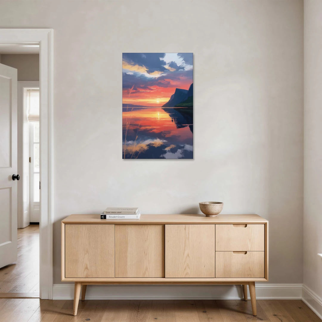 Sunset Over Gros Morne - Canvas Wall Art - Coffee Table - 24x36