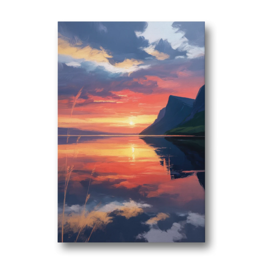 Sunset Over Gros Morne - Canvas Wall Art - Front