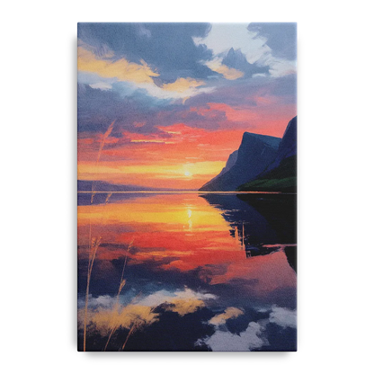 Sunset Over Gros Morne Front - Canvas Wall Art