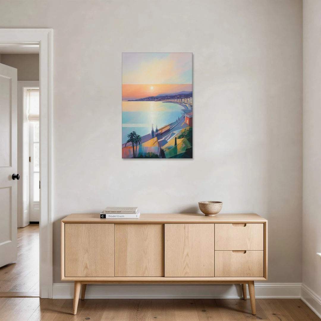 Sunset Over Nice - Canvas Wall Art - Coffee Table - 24x36
